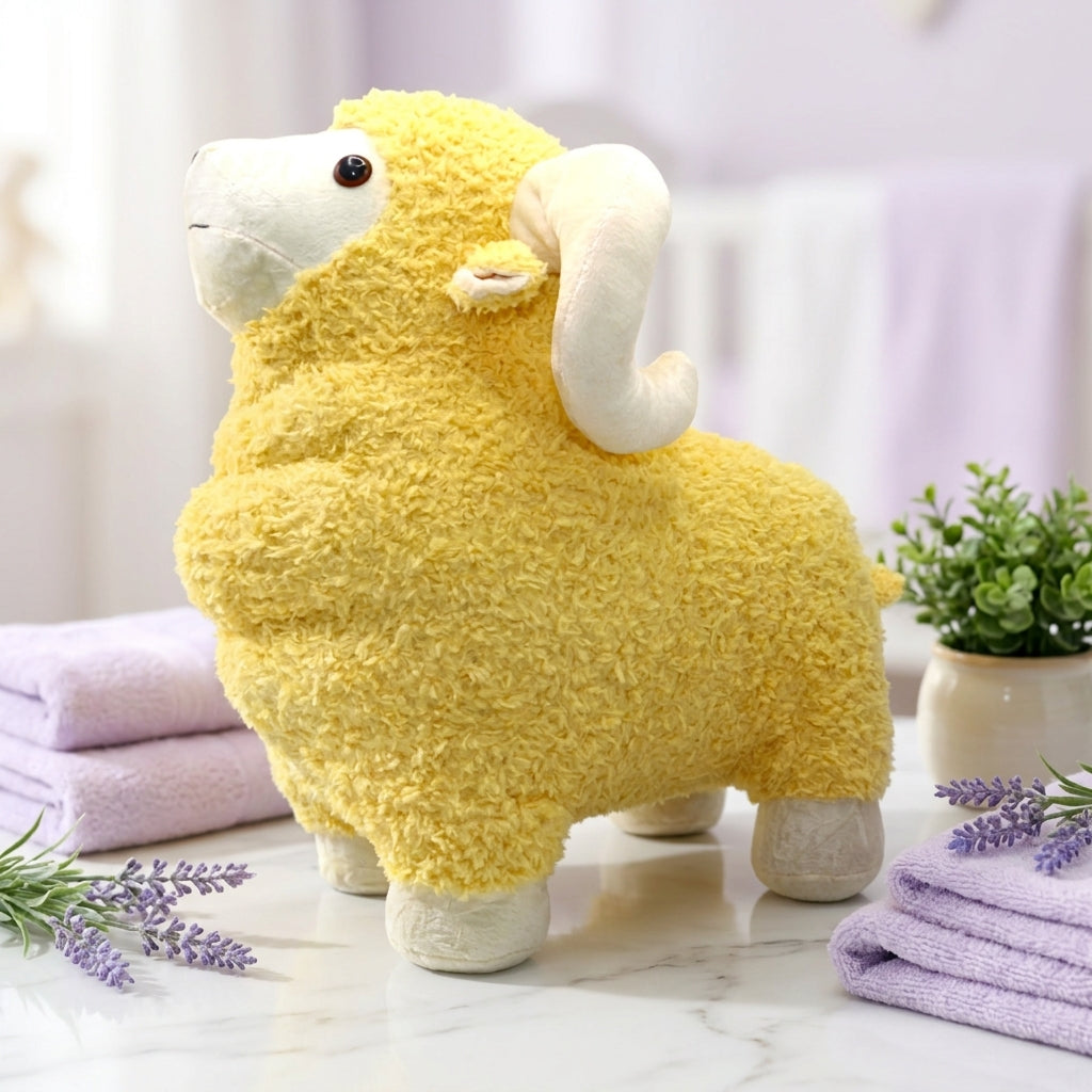 Cute Yellow Sheep Plush Toy