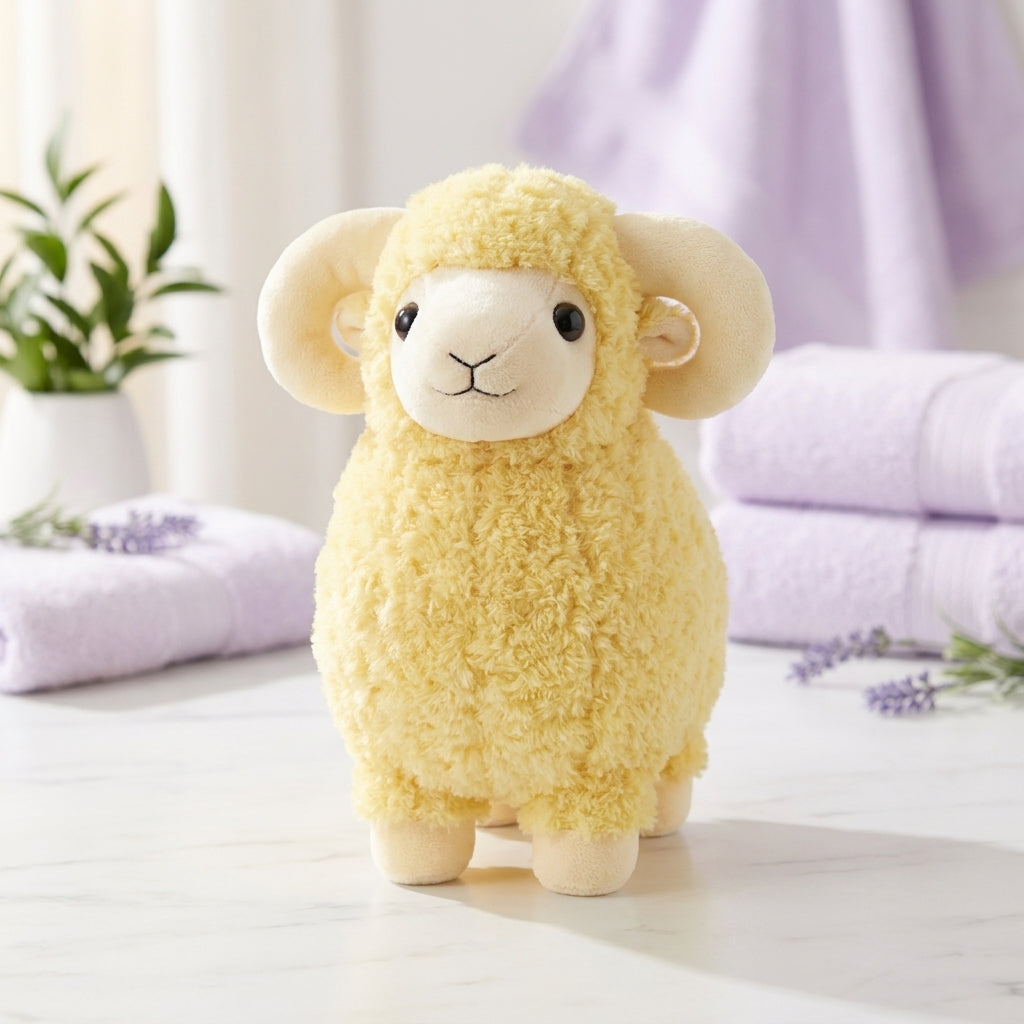 Cute Yellow Sheep Plush Toy