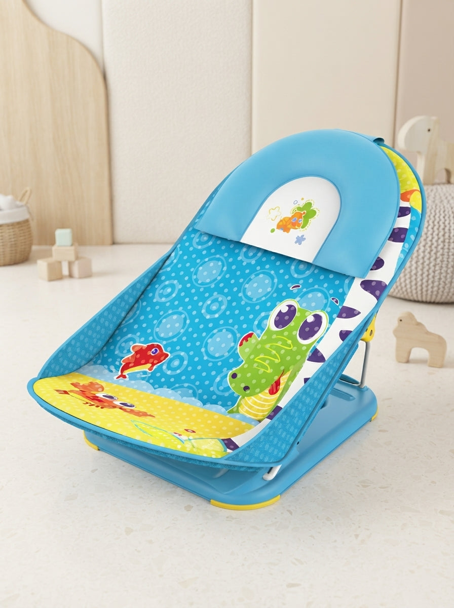 Crocodile Print Baby Bath Bouncer Chair