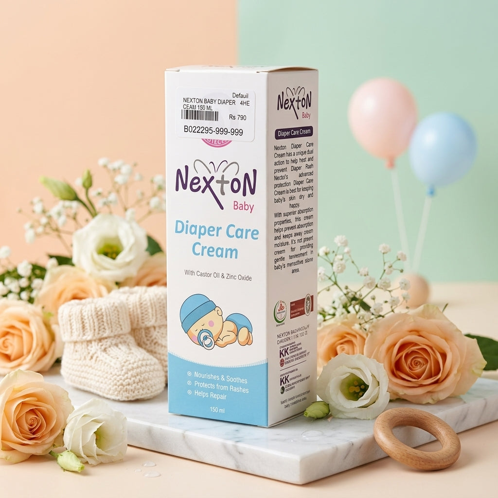 Nexton Baby Diaper Care Cream with Castor Oil & Zinc Oxide – 150ml