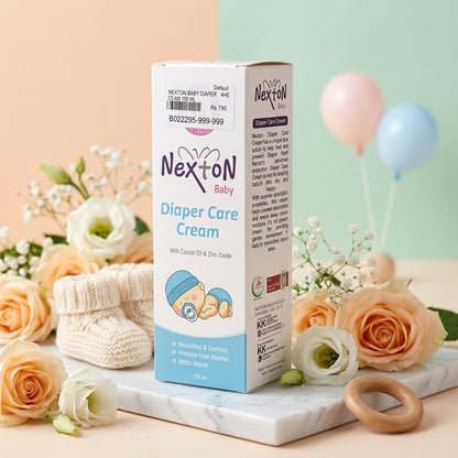 Nexton Baby Diaper Care Cream with Castor Oil & Zinc Oxide – 150ml