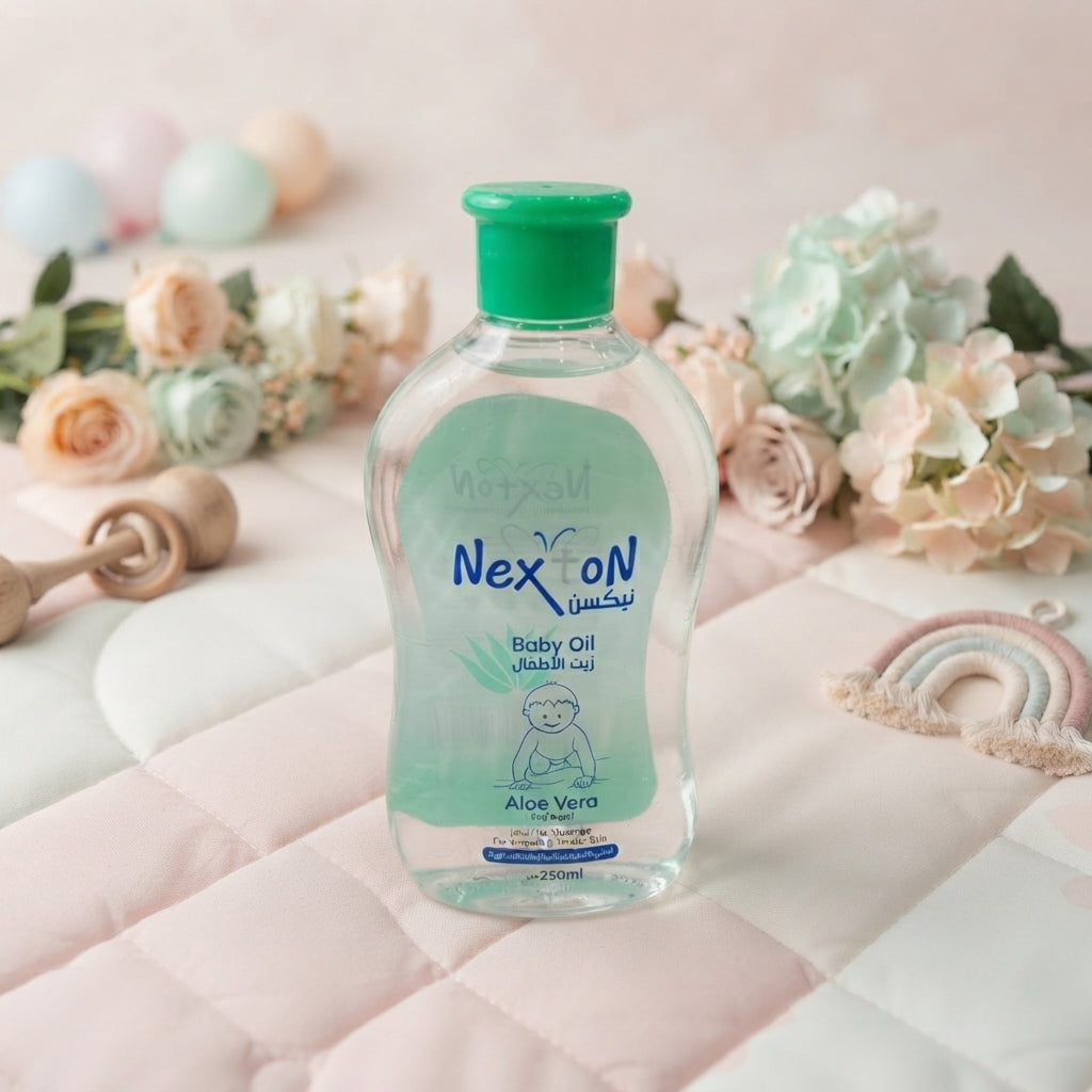 Nexton Baby Oil with Aloe Vera – 250ml