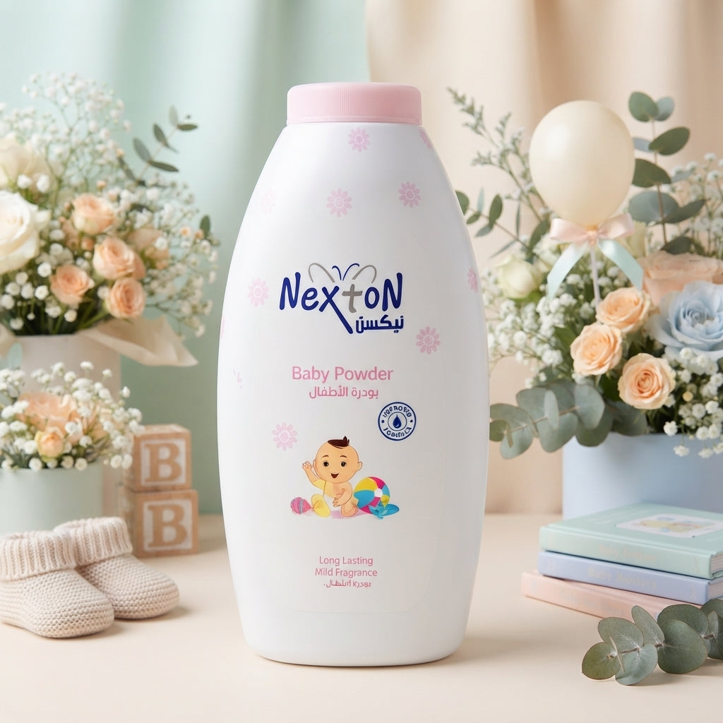 Nexton Baby Powder with Long Lasting Mild Fragrance