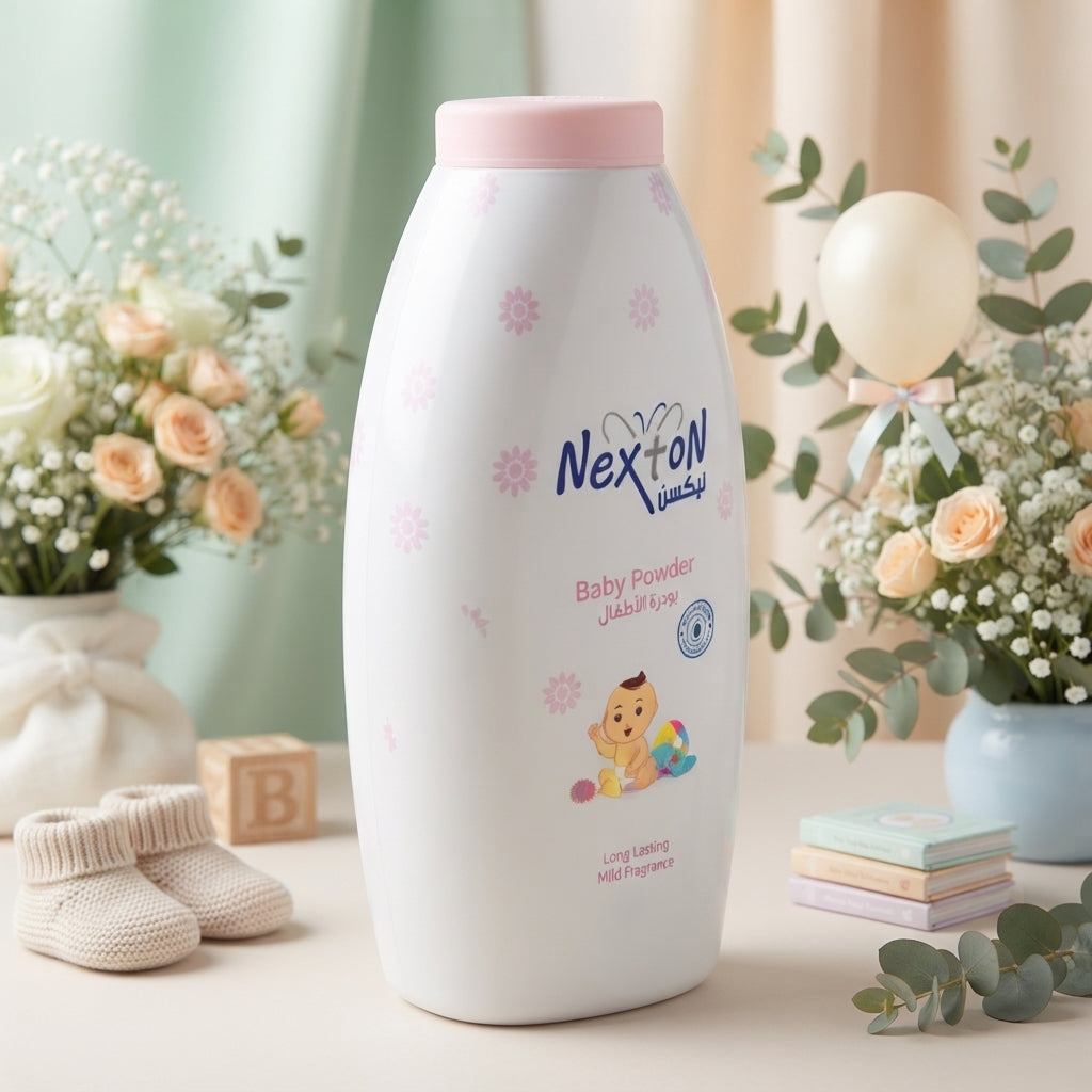 Nexton Baby Powder with Long Lasting Mild Fragrance