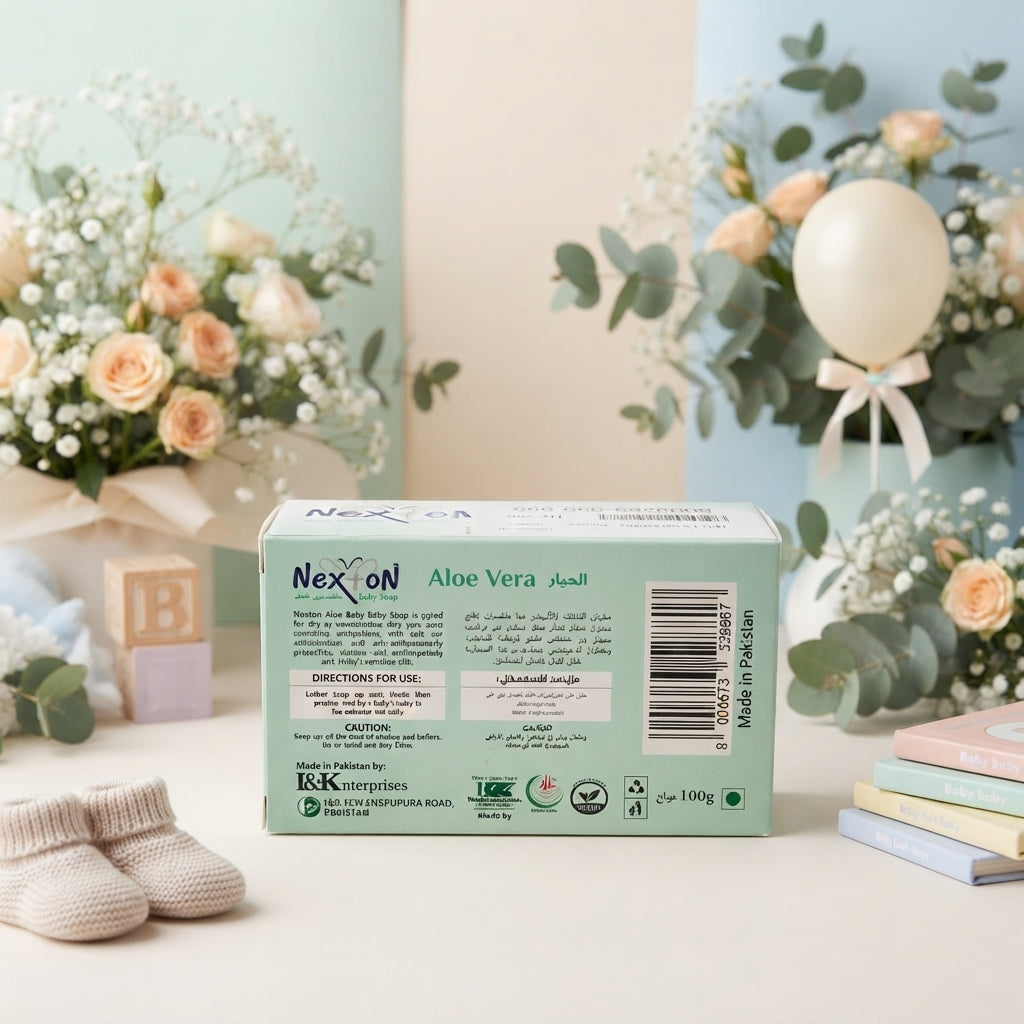 Nexton Baby Soap Aloe Vera – 100g (Good for Sensitive Skin)