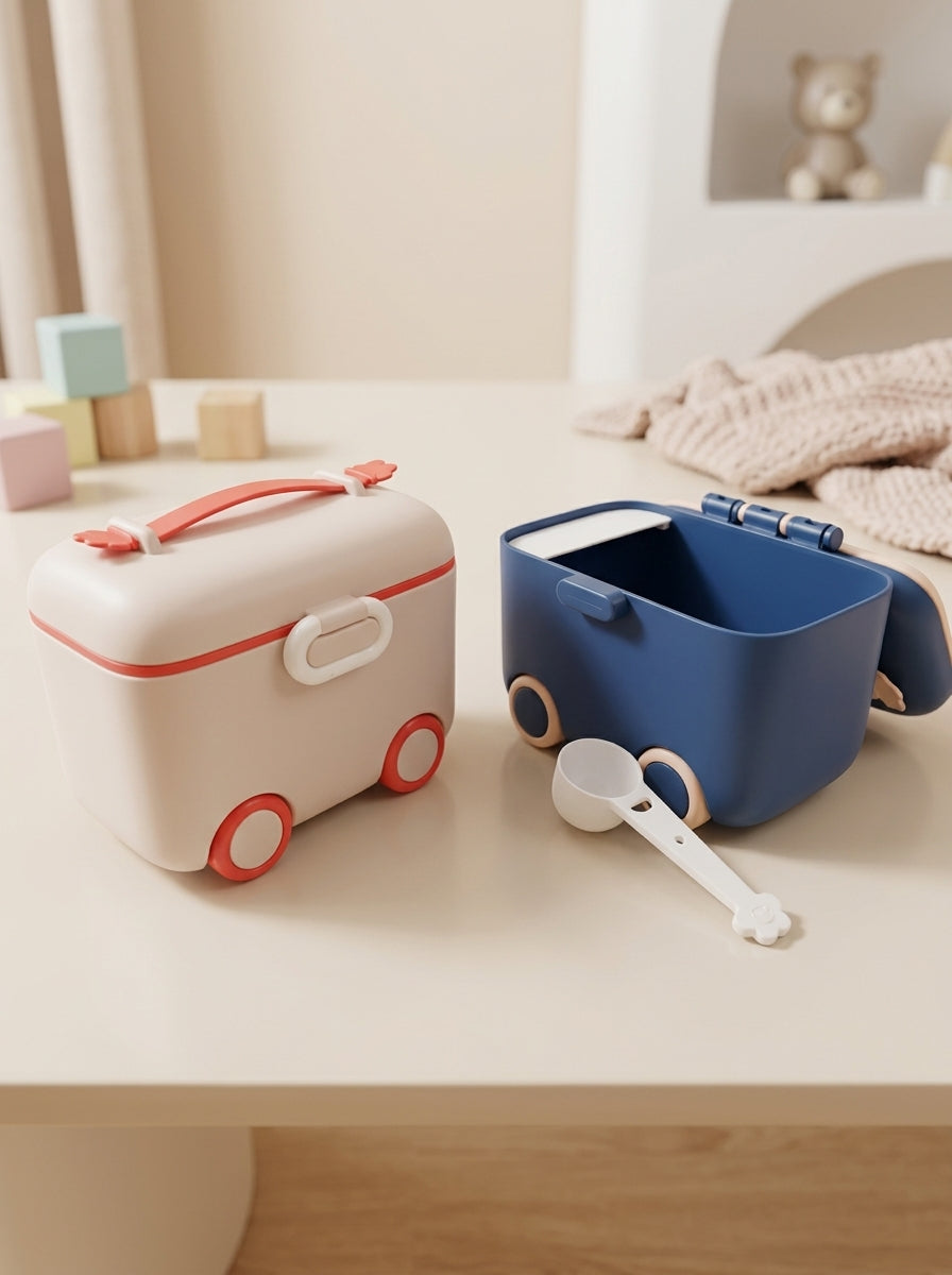 Car-Shaped Storage Boxes with Scoops
