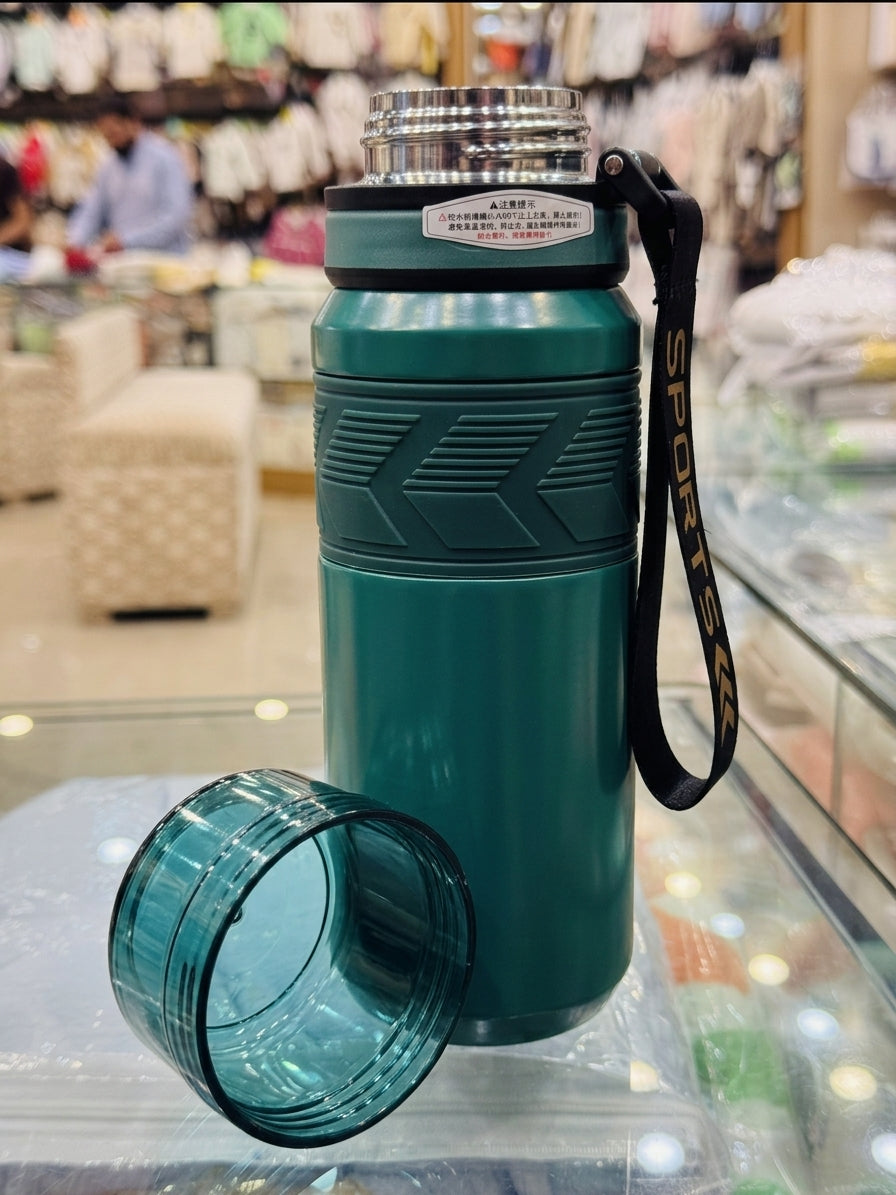 Premium Insulated Water Bottle with Carry Strap