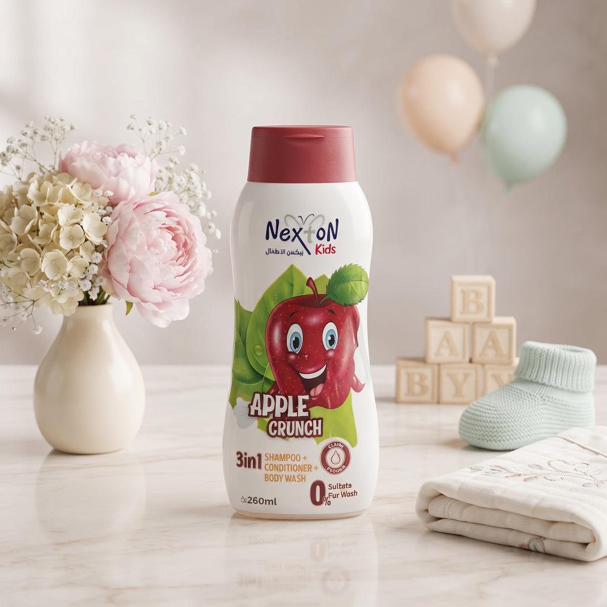 Nexton Kids Apple Crunch 3-in-1 Shampoo