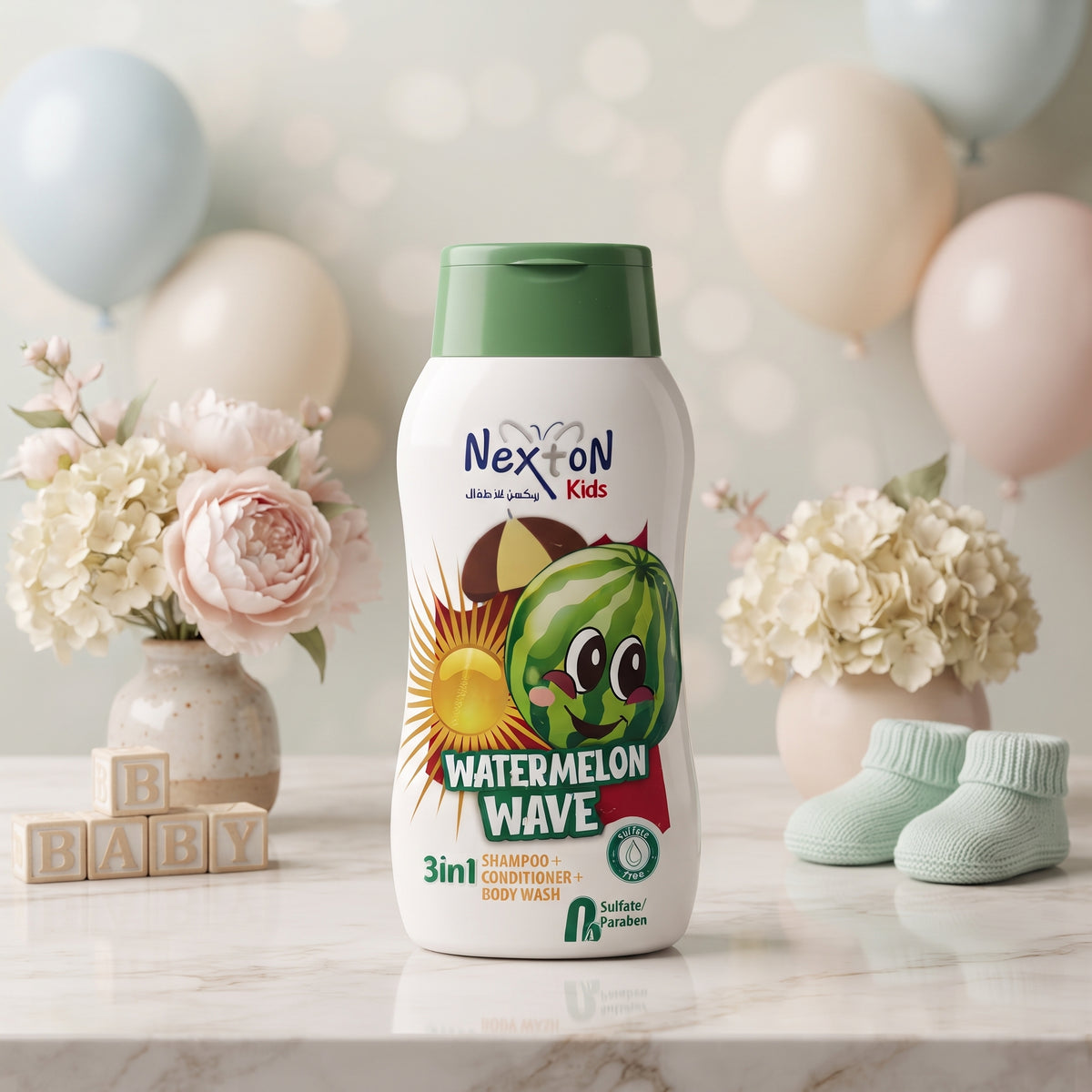 Nexton Kids Watermelon Wave 3-in-1 Shampoo