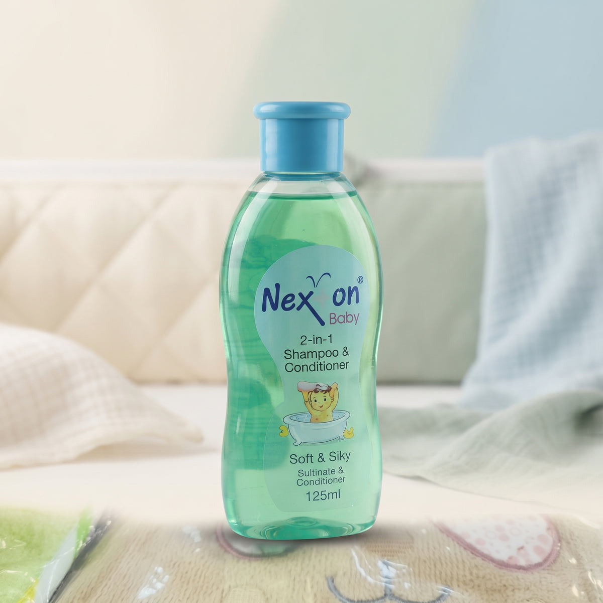 Nexton Baby 2-in-1 Shampoo & Conditioner – 125ml (Soft & Silky)