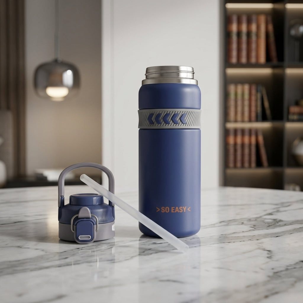 Blue Sports Water Bottle