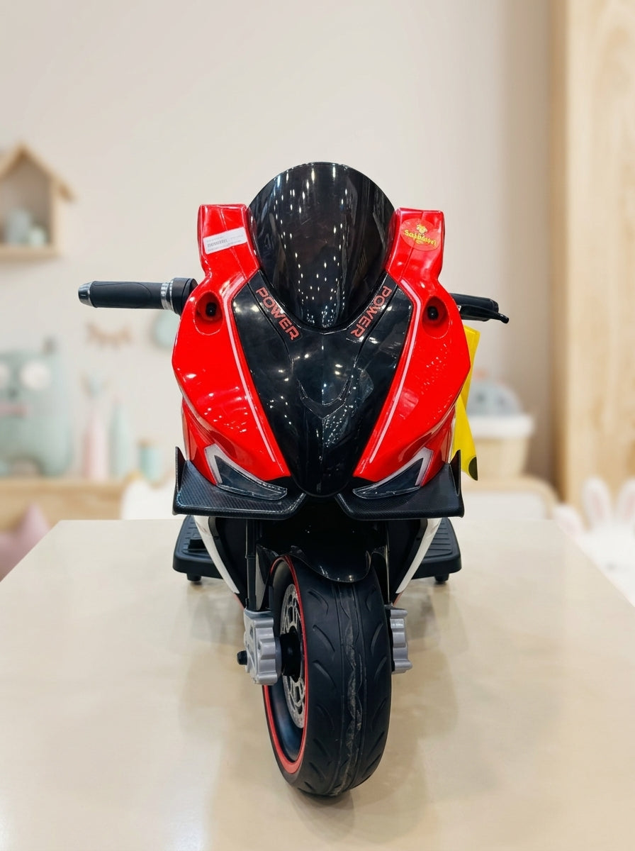 Kids Red & Black Electric Sports Motorcycle