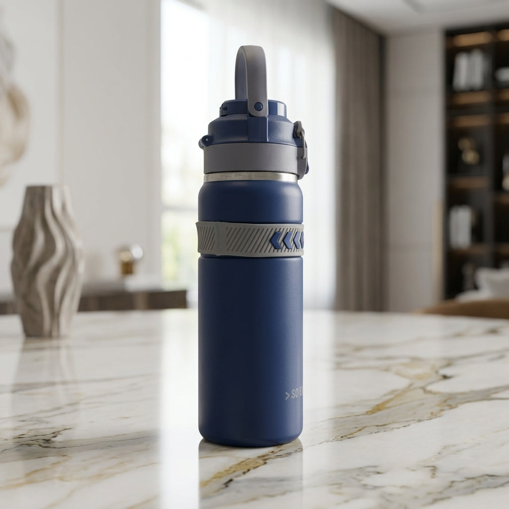 Blue Sports Water Bottle