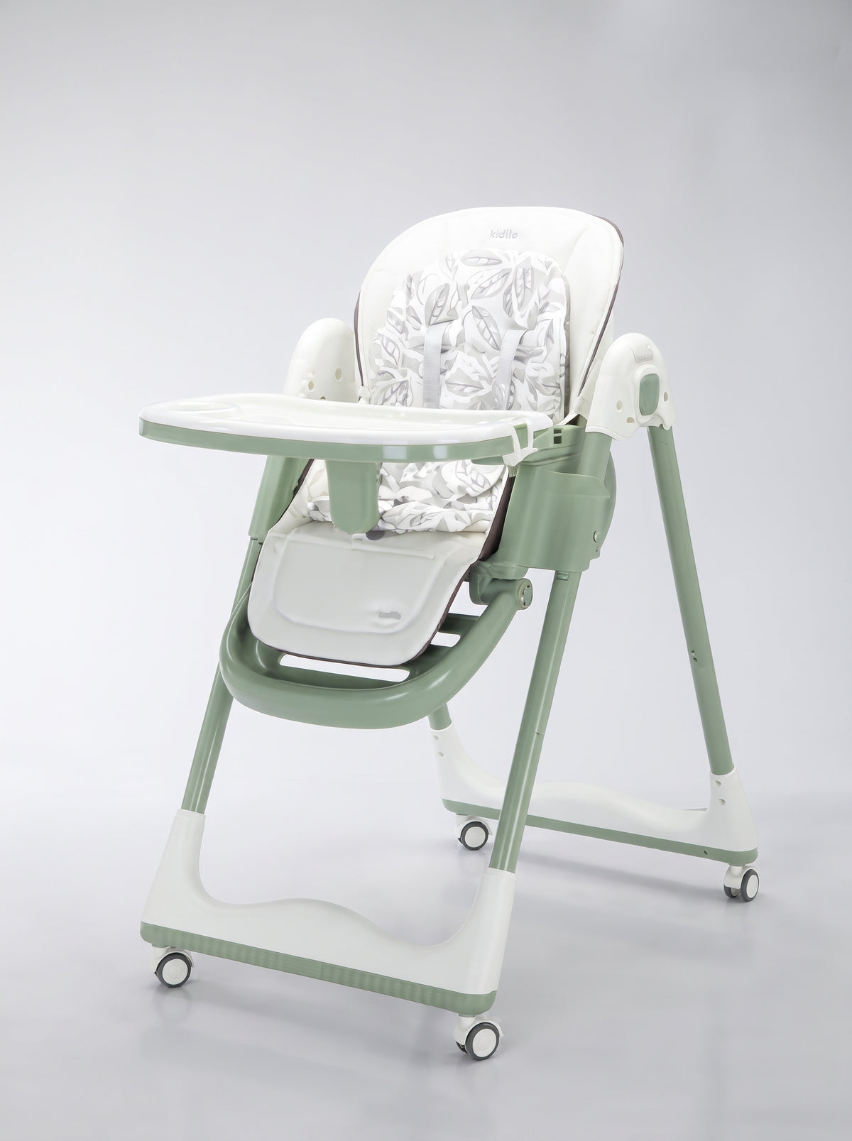 Leaf-Pattern Baby High Chair