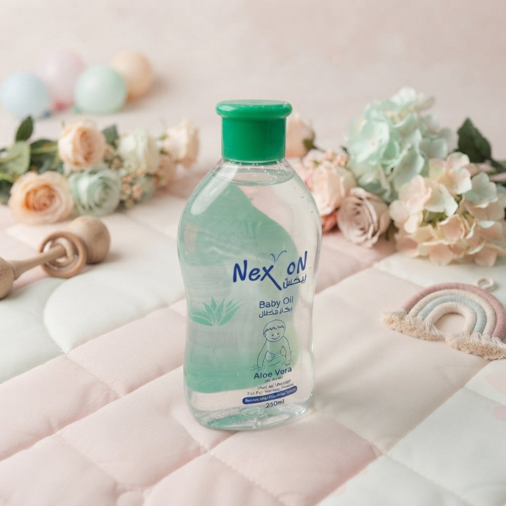Nexton Baby Oil with Aloe Vera – 250ml