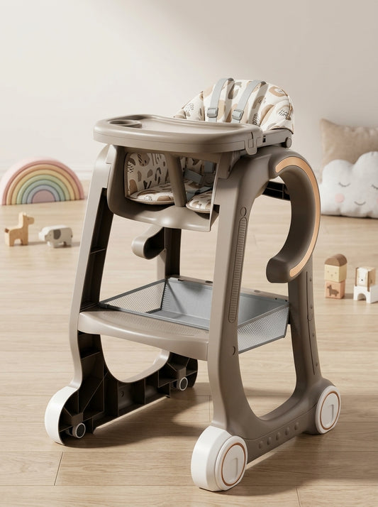 Mobile Adjustable Baby High Chair