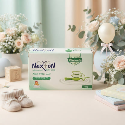 Nexton Baby Soap Aloe Vera – 100g (Good for Sensitive Skin)
