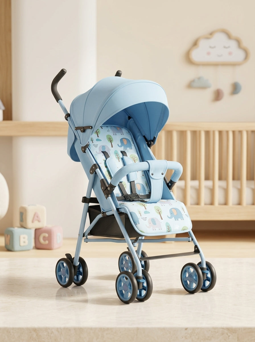Elephant Print Baby Stroller