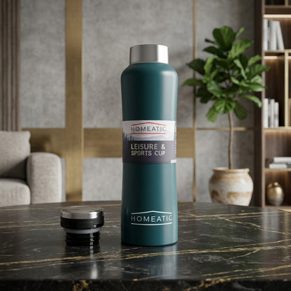 Premium Stainless Steel Sports Water Bottle with Strap