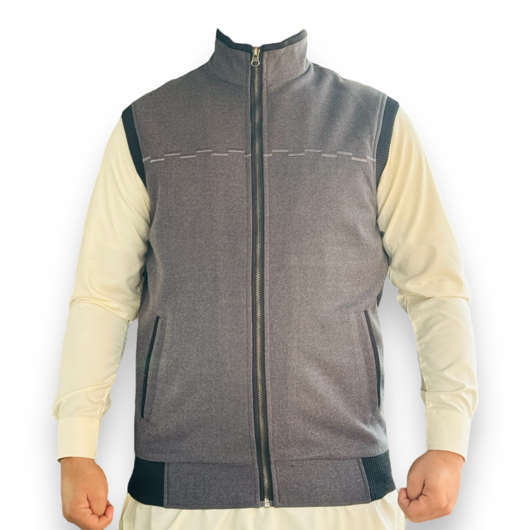 Mens Woolen Zipper Jacket | M-XXXL