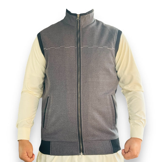 Mens Woolen Zipper Jacket | M-XXXL