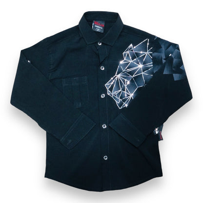 Black Double Shirt For Boy's | 4-8 Years