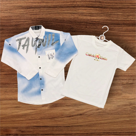 Boy's Double Shirt With Full Sleeve | 4-15 Years