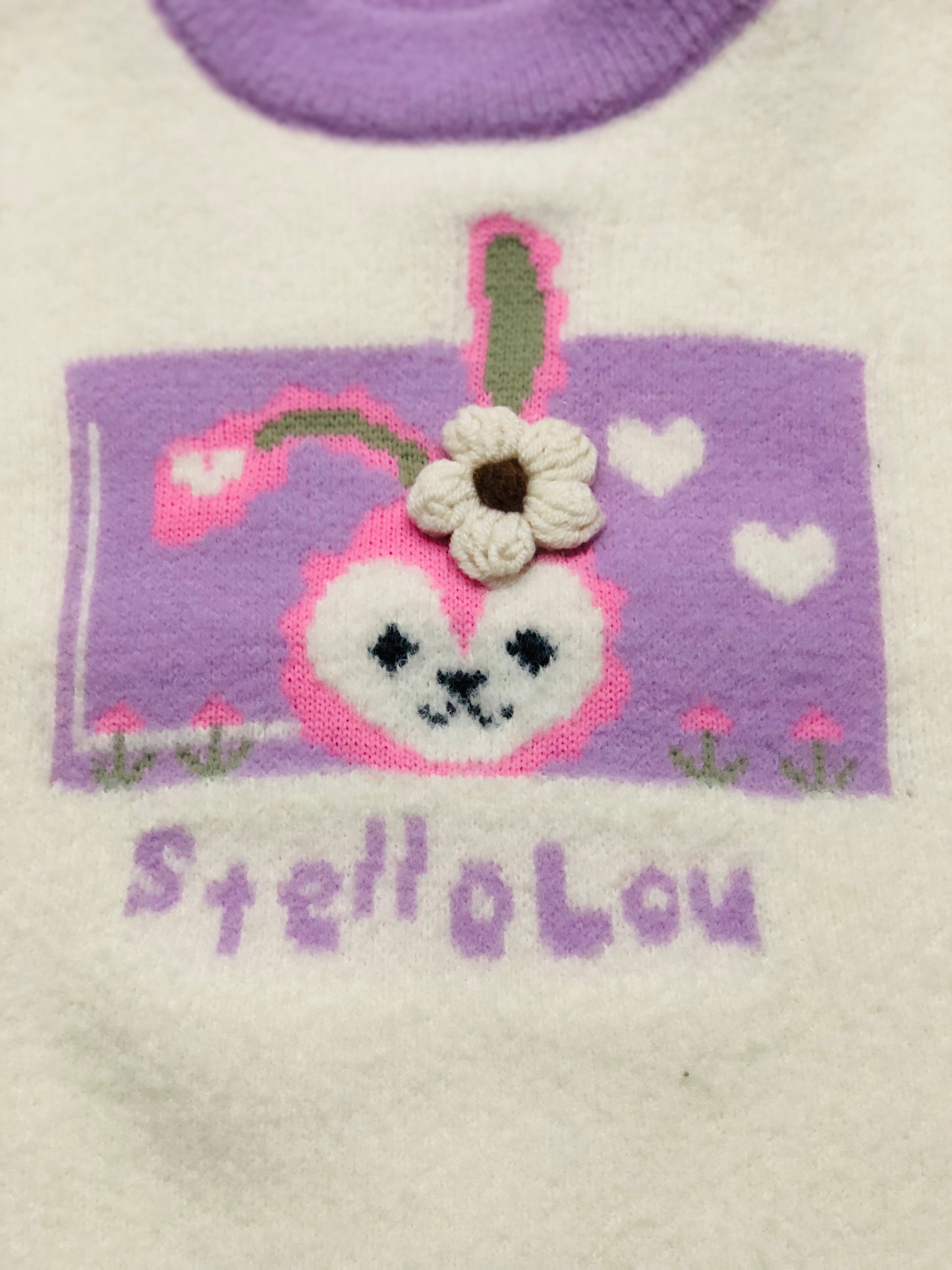 Baby Girl Rabbit Wool Jersey | 1-4 Year