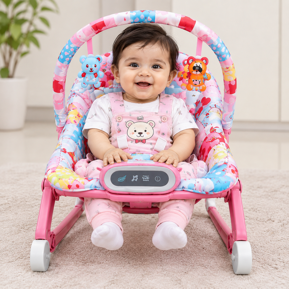 Baby Musical Bouncer Chair with Toy Bar