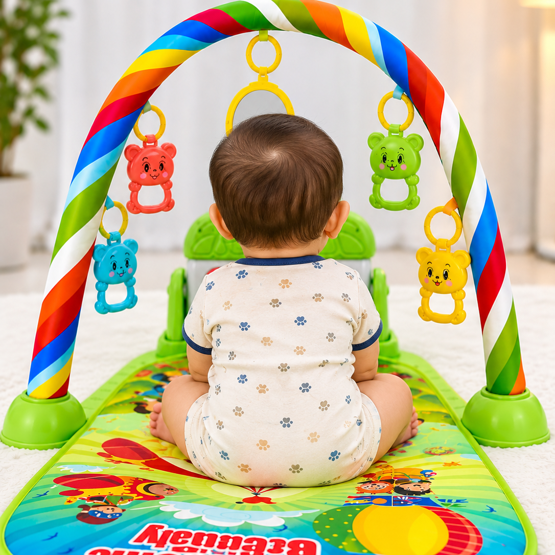 Baby Play Mat with Hanging Toys Fun