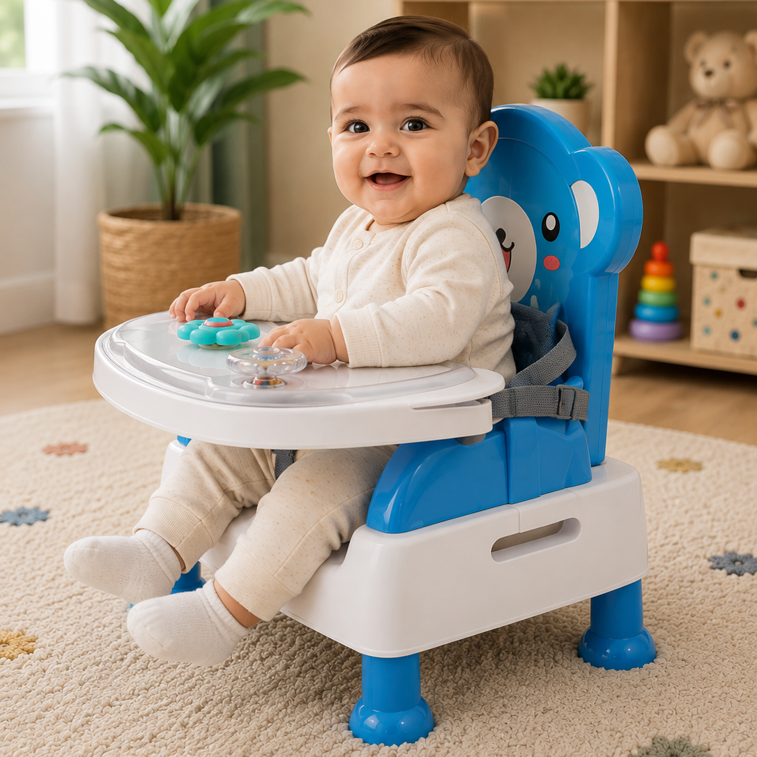 Adorable Baby Enjoying Playtime Activity Walker