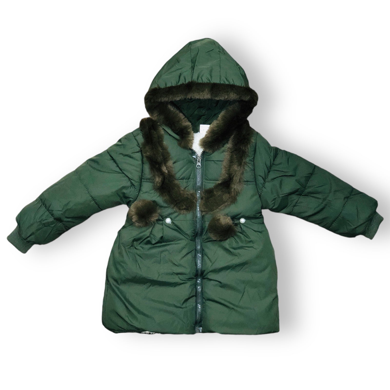 Green Puffer Jacket For Baby Girl 2 4 Years Subhan MAll