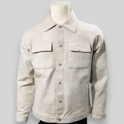 Button Style Wool Jacket For Men's