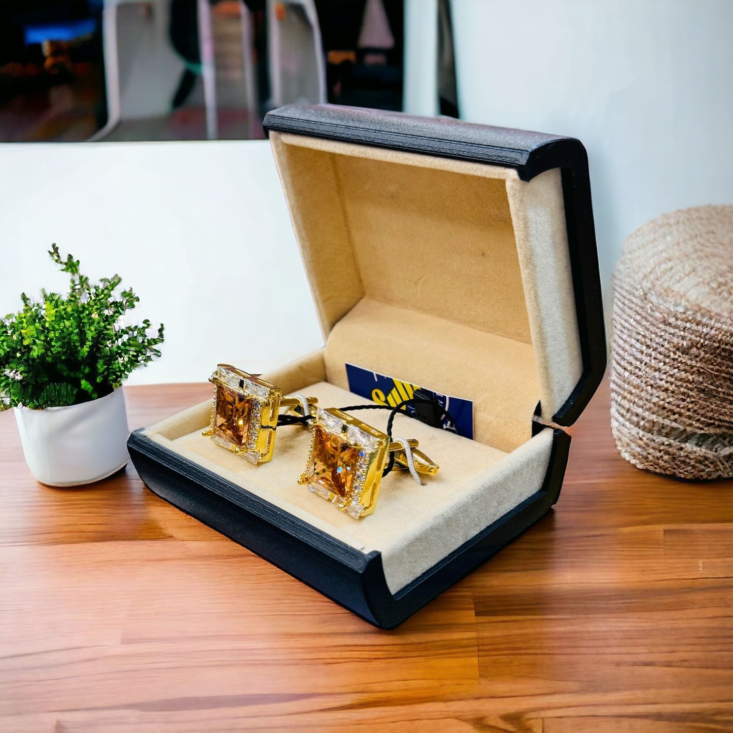 Golden Men's Cufflink