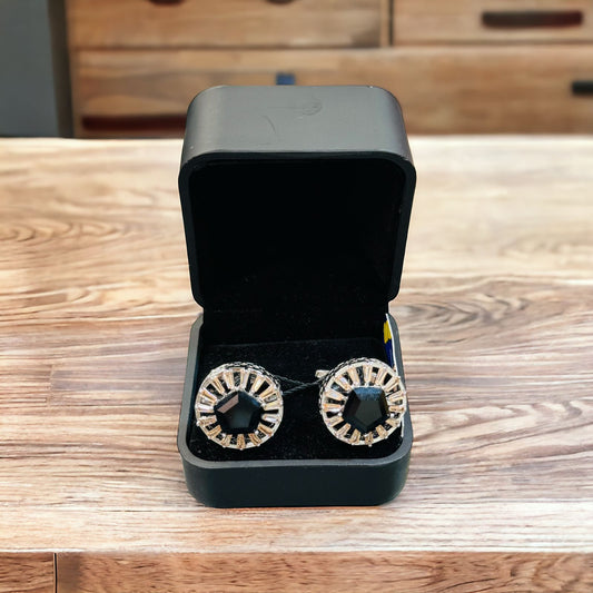 Men's Black Cufflink