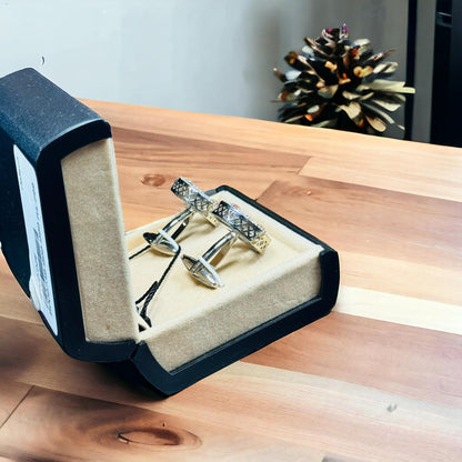 Men's Silver Cufflink