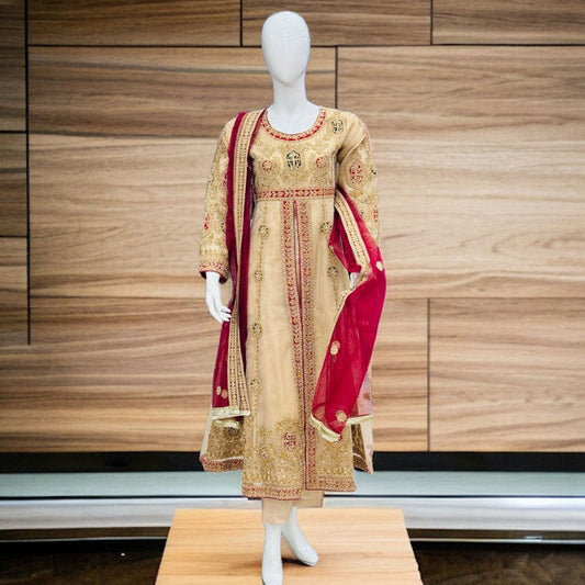 Ladies long Frock with EMBROIDERY