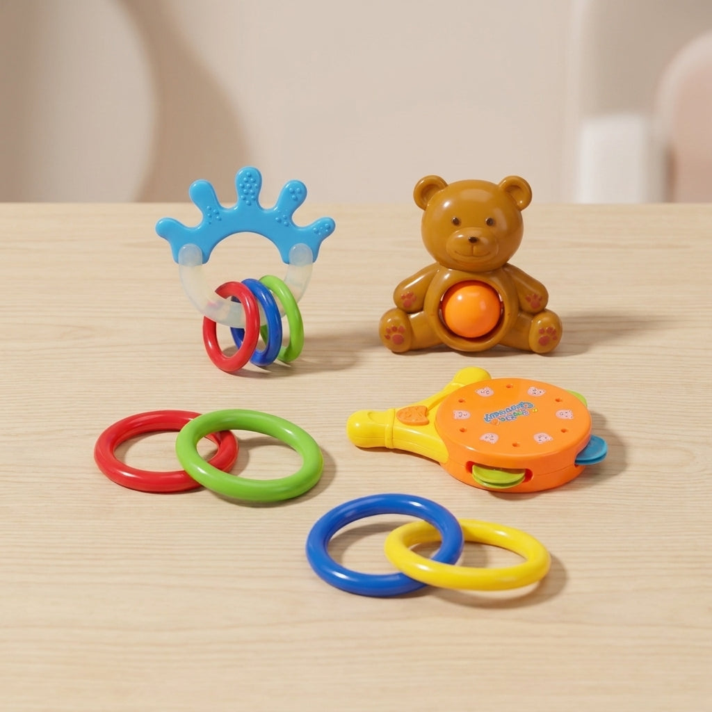 Baby Rattle & Teething Toy Set
