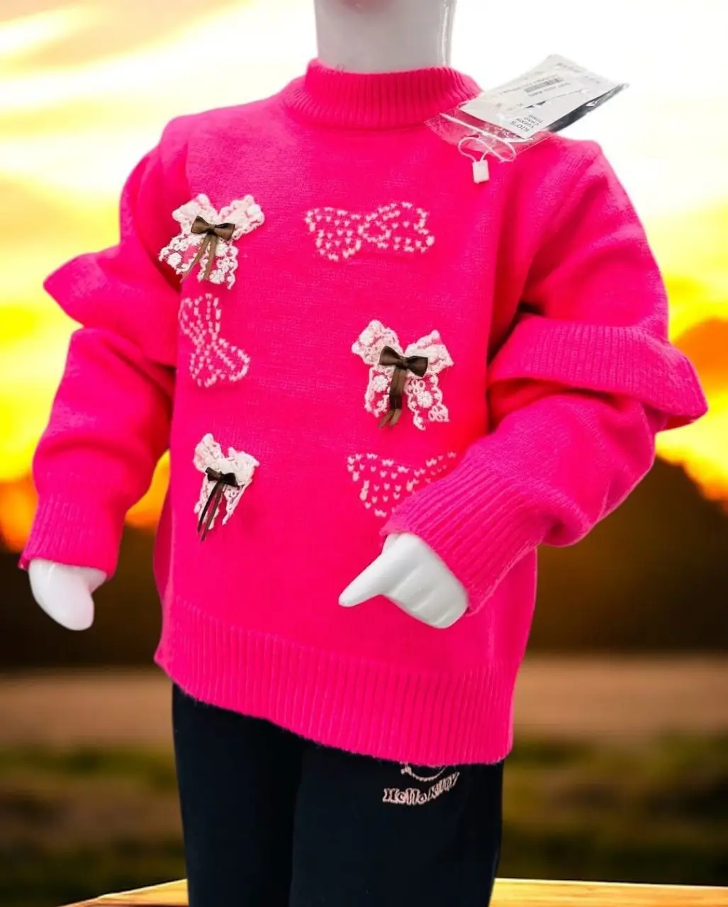 Cute Bow Sweater - Image 2