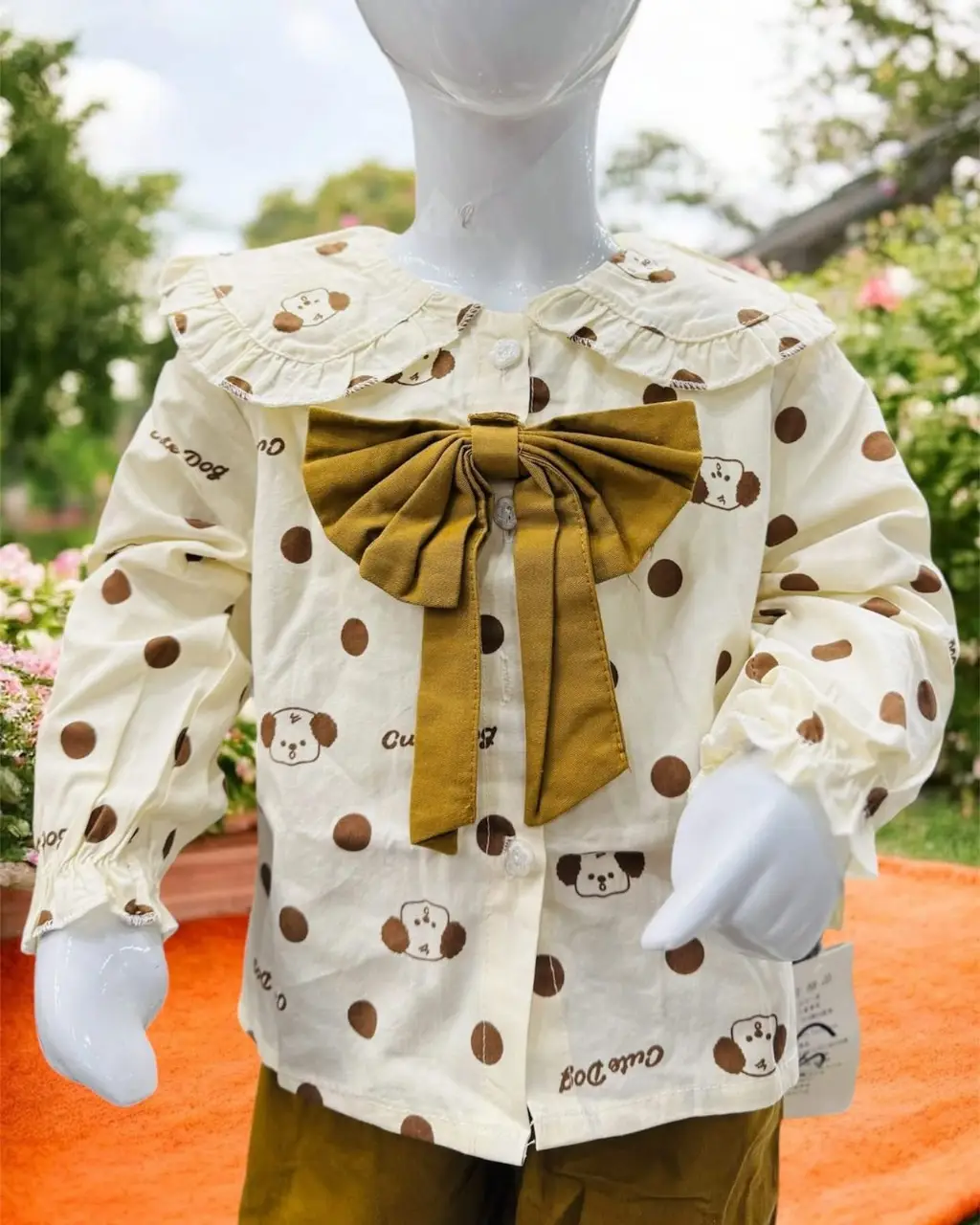 Cute Puppy Print Shirt