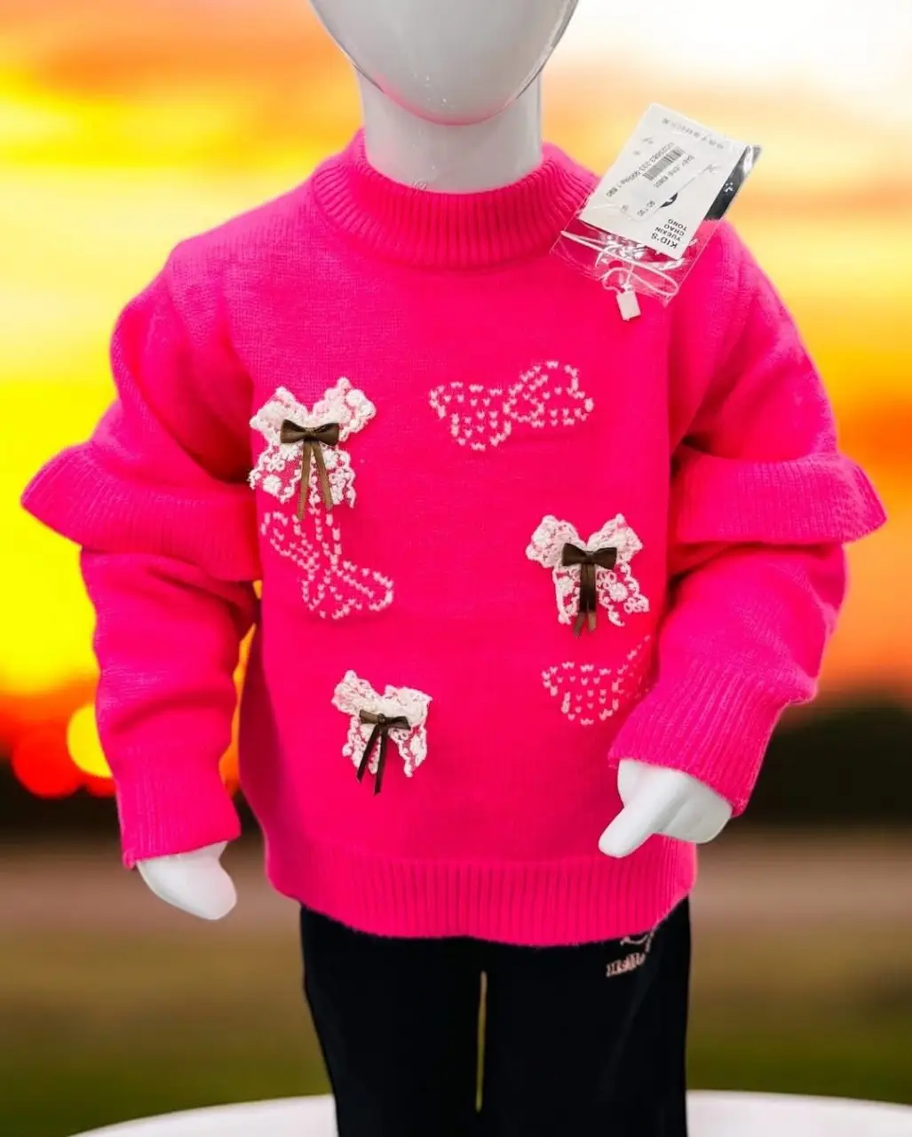 Cute Bow Sweater - Image 3