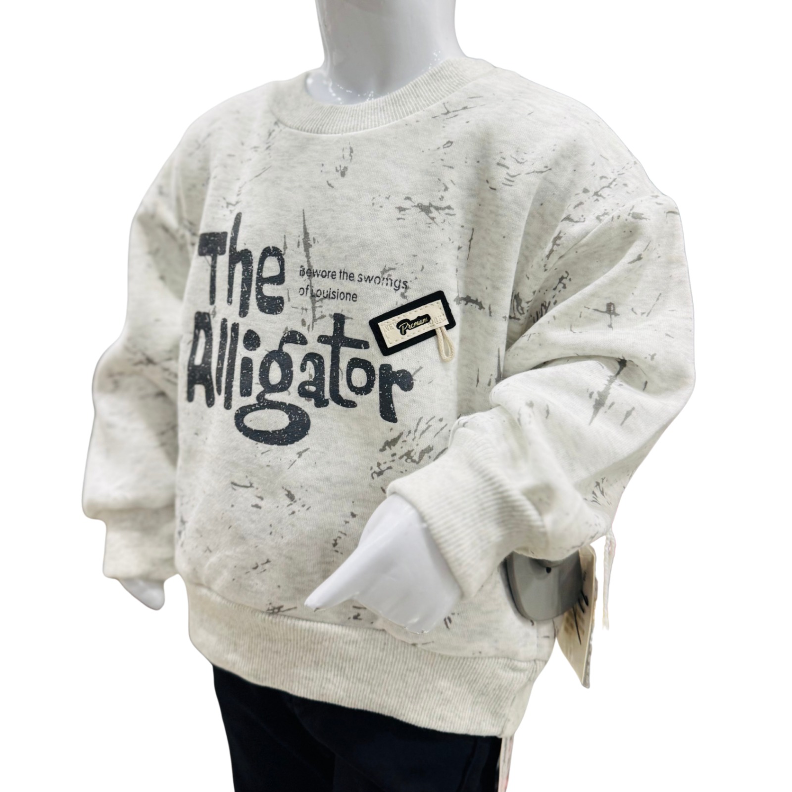 Boys Winter Sweatshirt & Trouser Set – The Alligator Print – Soft & Warm Fleece Outfit - Image 3