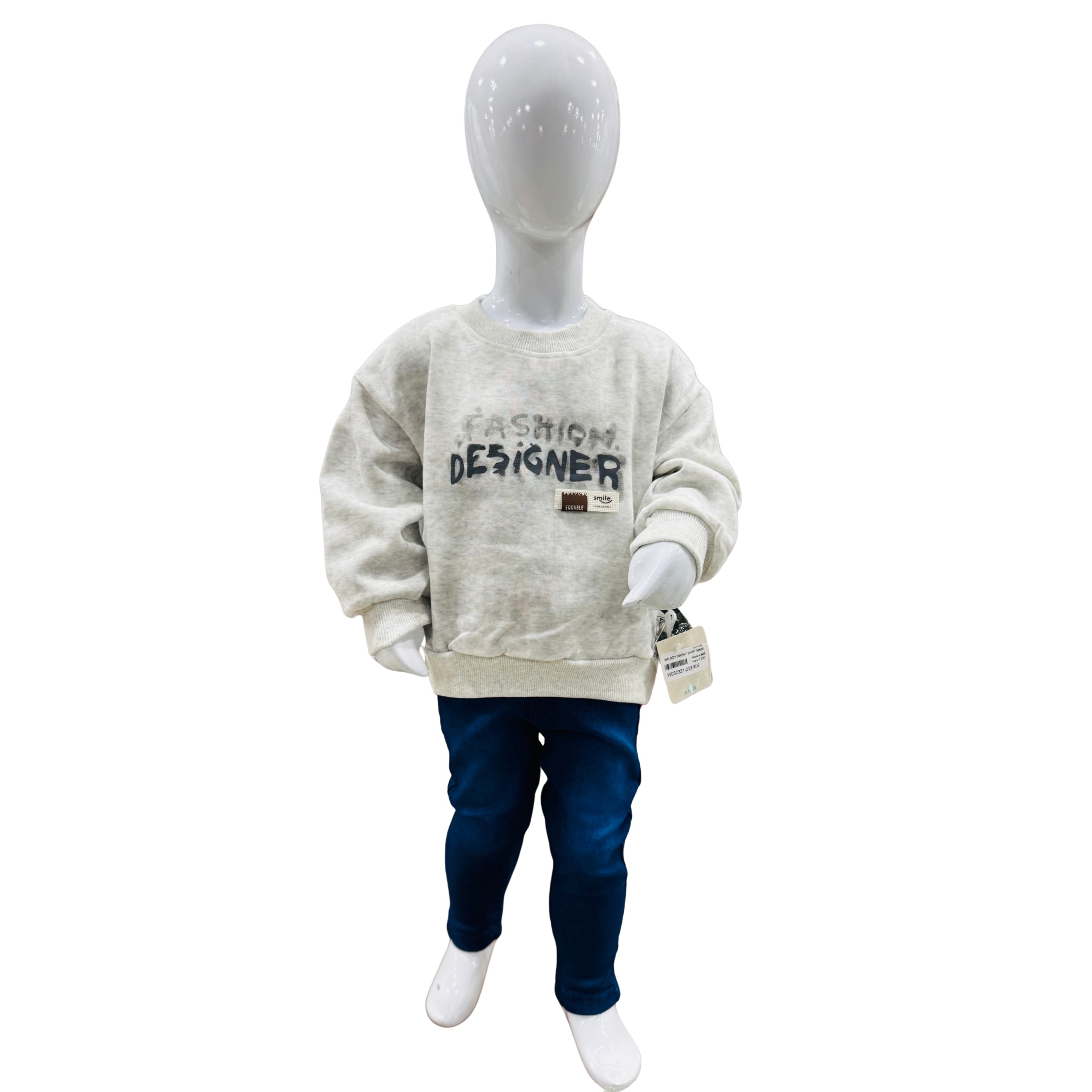 Boys Winter “Fashion Designer” Sweatshirt & Trouser Set