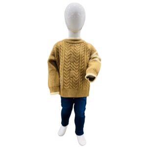 Boys Winter Cable Knit Sweater & Trouser Set – Warm Stylish Kids Outfit