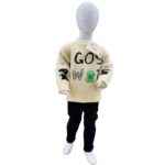 Boys Winter Cartoon Text Knit Sweater & Trouser Set – Warm Cute Kids Outfit