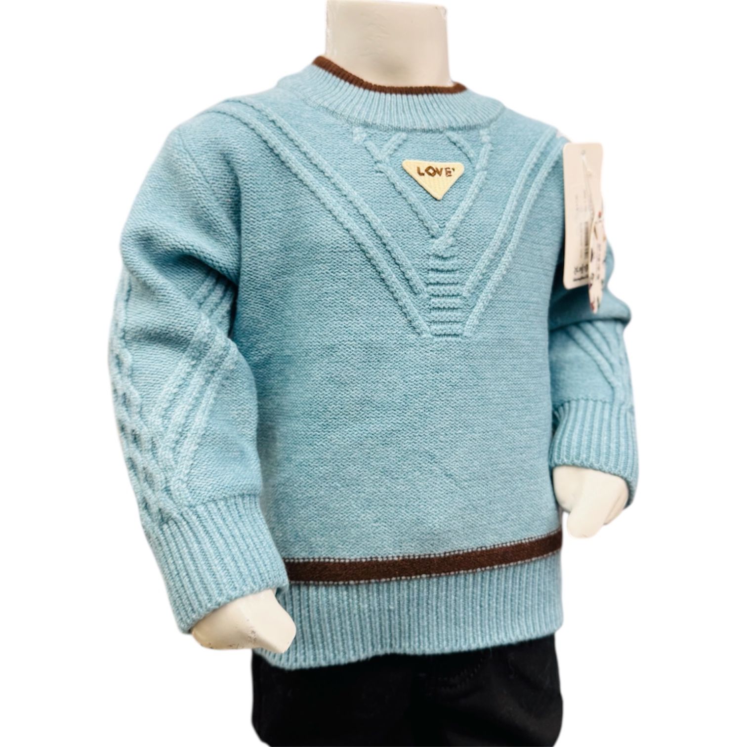 Boys Winter Knit Sweater & Trouser Set - Image 3