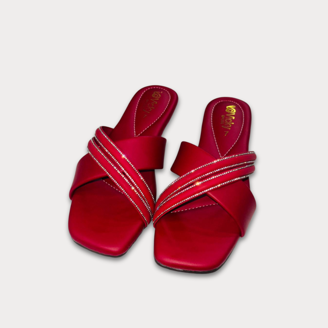 Ladies Slipper RED