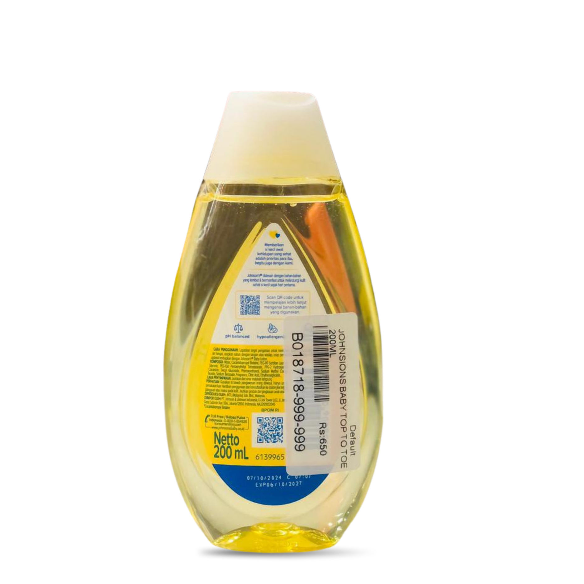 Johnson's top-to-toe hair & baby bath