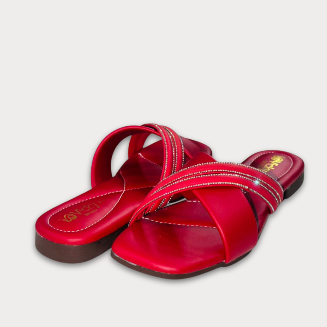 Ladies Slipper RED