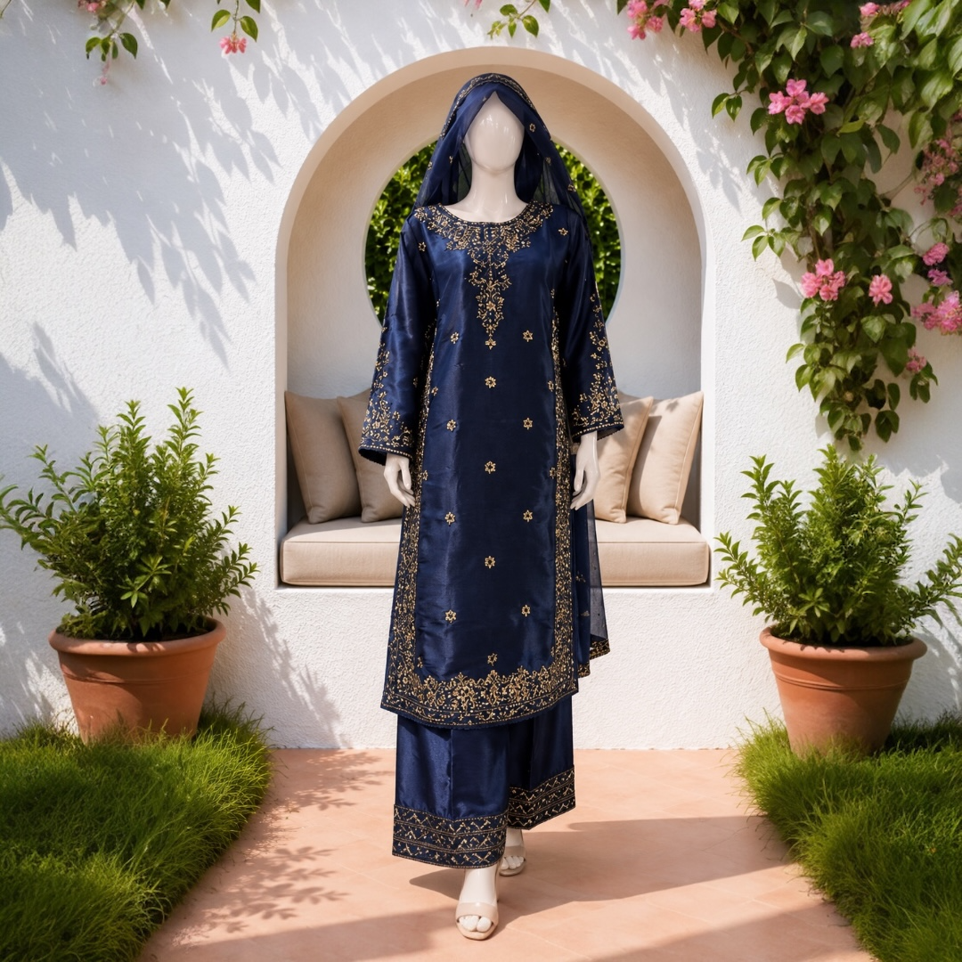 Sheesha Silk Fancy Party Wear Ladies Suit